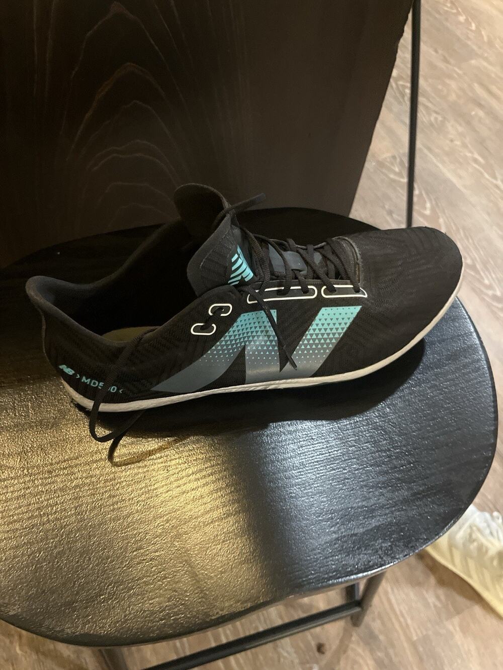New Balance FuelCell MD500 v9 Track Spikes Men’s Size 12 Black Teal Racing Shoes